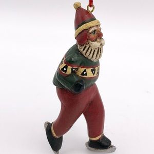 Randy Tate | Skating Santa Ornament